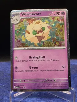 Whimsicott 019 Mega Evolution Black Star Promo Cosmo Holo Pokemon TCG Near Mint - Image 1