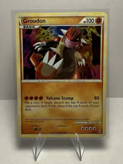 Pokemon Groudon TCG Call of Legends Holo Card 6/95 Rare - Image 1
