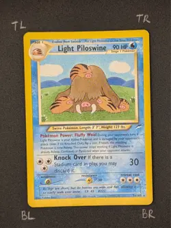 Pokemon TCG Light Piloswine 26/105 Neo Destiny Unlimited RARE (NM) - Image 3