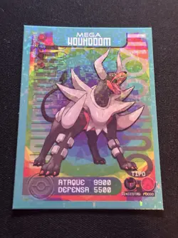 Pokemon Peruvian Pokedex Mega Houndoom Cracked Ice - Image 1