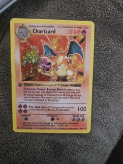 1999 Pokemon Base Set 1st Edition Holo Charizard #4/102 - Image 3
