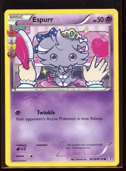 Espurr Common Ex/NM- RC14/RC32 Radiant Collection XY Generations Pokemon - Image 1