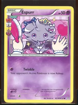 Espurr Common Ex/NM- RC14/RC32 Radiant Collection XY Generations Pokemon - Image 5