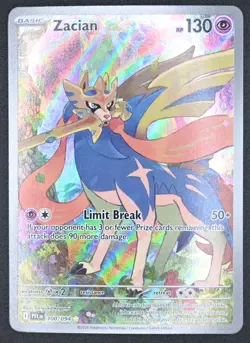 Zacian 100/094 Pokemon TCG Mega Evolution Me02: Phantasmal Flames Full Art NM - Image 1