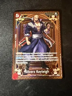 One Piece: A Fist of Divine Speed Silvers Rayleigh SP (ALT ART) OP09-005 NM - Image 1