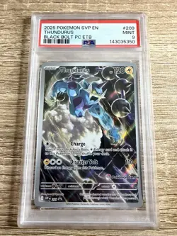 Thundurus 209 Sv: Scarlet & Violet Pokemon Center Promo Cards Holo Psa 9 Mint - Image 1