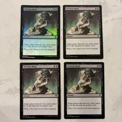 Magic the Gathering MTG Wrench Mind Playset Of 4 Cards 1 Foil - Image 1