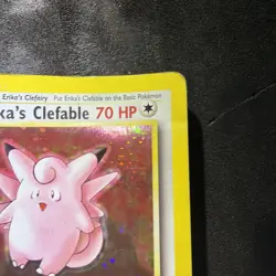 Erika's Clefable 3/132 GYM Heroes 1st Edition Pokemon Holo Rare - DAMAGED Card - Image 3