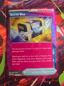 2024 Pokemon TCG Holo Ultra Rare Secret Box Trainer Card - Image 1