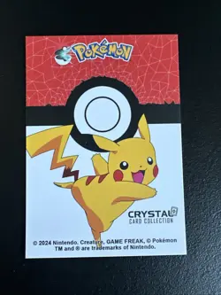 Pokemon Crystal Card Collection Set #098 Krabby Cracked Ice Holo Foil - Image 2
