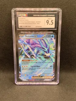 Pokemon 2023 Suicune ex 010/034 Holo Trading Card Game Classic CGC 9.5 - Image 1