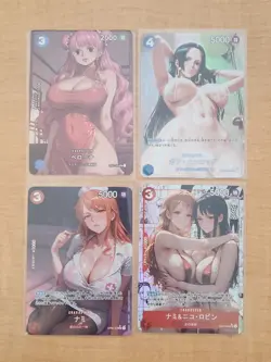 One Piece Waifu 4 Card Lot - Image 1