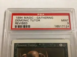 MTG Revised DEMONIC TUTOR PSA 9 (7124) Graded Power - Image 3