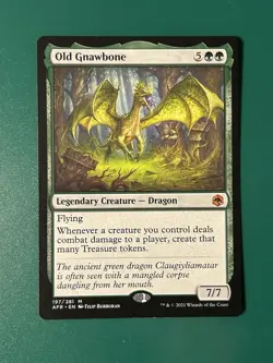 MTG TCG Old Gnawbone 197/281 AFR Mythic Rare NM - Image 1