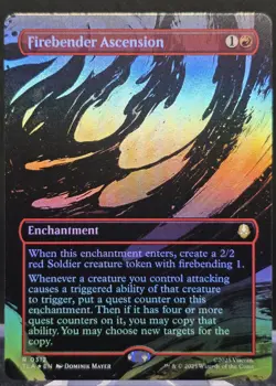 Firebender Ascension #312 Avatar: The Last Airbender Borderless Foil Rare - Image 1