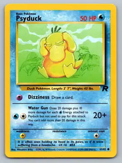 Pokemon TCG Team Rocket Psyduck 65/82 - Image 1