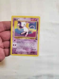 Mew 8 Wizards of the Coast Black Star Promo Pokemon Card Near Mint Condition - Image 1