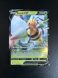 Pokemon TCG Beedrill v Astral Radiance Holo Ultra Rare - Image 1