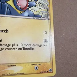 EX Dragon Frontiers Totodile 67/101 Pokemon TCG 2006 - Image 5