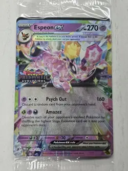 Pokemon TCG Espeon ex - Prismatic Evolutions Stamp 034/131 Surprise Box Promo - Image 1