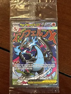 Pokemon Phantasmal Flames Mega Charizard X Ex Sealed Promo 023 Holo - Image 1