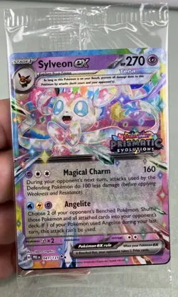 Sylveon Ex 41/131 Pokemon Prismatic Evolutions Stamped Promo Sealed - Image 1
