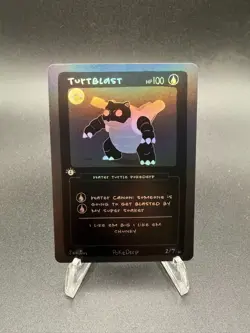 Pokederp BLACKOUT Turtblast 2/7 - Blastoise Pokemon Derpy Fan Art RARE - Image 4