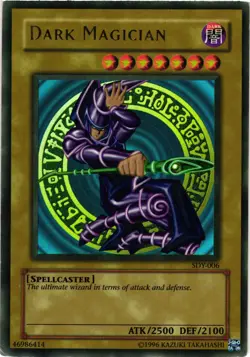 Yugioh Dark Magician SDY-006 Unlimited Edition Ultra Rare DMG - Image 1