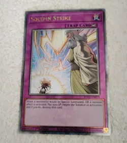 Solemn Warning (Quarter Century Secret Rare) RA02-EN079 Yu-Gi-Oh TCG 1st Ed NM/M - Image 2