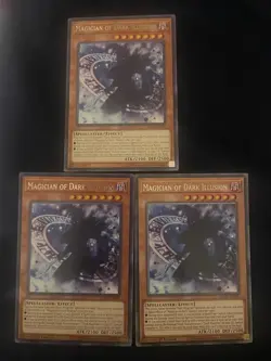 3x Magician Of Dark Illusion Rare Led6! Near Mint Condition - Image 1