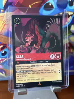 🔹Scar Shameless Firebrand 123/204 Rare🔹Disney Lorcana TCG The First Chapter - Image 1