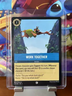 🔹Work Together 165/204 Common Card🔹Disney Lorcana TCG The First Chapter - Image 1