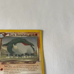 Pokemon Dark Donphan 3/105 Neo Destiny Holo Rare Unlimited TCG Card - Image 4