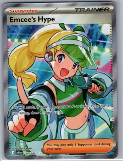 Emcee's Hype 220/182 SV10: Destined Rivals - Pokemon Card - NM - Image 1