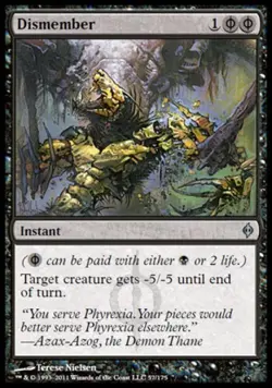 MTG English Dismember NM Normal New Phyrexia - Image 1
