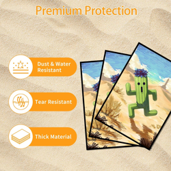 MTG Card Sleeves(Cactus Black Lotus) Art Card Sleeves Deck Protector, Clear Fron - Image 3