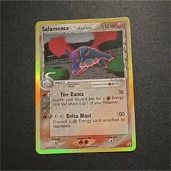 Pokemon Salamence 110 HP EX Delta Species Holo Rare Card 14/113 Stage 2 2005 - Image 1