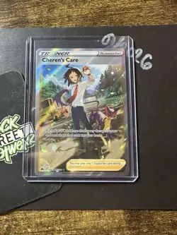 Cherens Care GG58/GG70 Crown Zenith Galarian Gallery NM Full Art Pokemon Card - Image 3