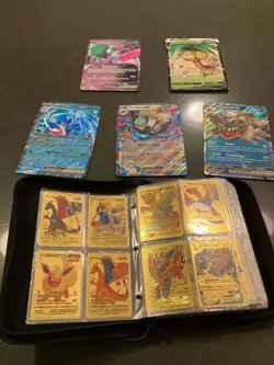 3 Pokemon Card Albums and one Pokemon box, all full of cards--over 650 cards! - Image 2