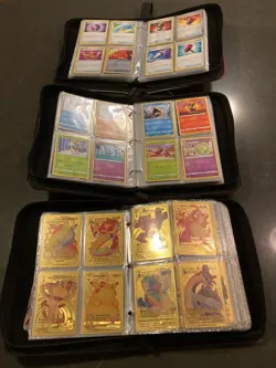 3 Pokemon Card Albums and one Pokemon box, all full of cards--over 650 cards! - Image 4