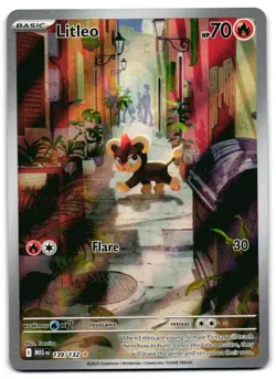 Litleo 139/132 - Mega Evolution Illustration Rare Pokemon TCG - M/LP Card - Image 1
