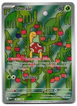 Shuckle 136/132 - Mega Evolution Illustration Rare Pokemon TCG - LP Card - Image 1