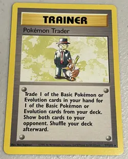 Pokemon Trader 77/102 Base Set Regular Rare 1999 WOTC Pokemon TCG LP Cards - Image 1