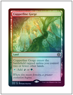 1x Copperline Gorge, Foil, Magic the Gathering MTG NM - Image 1
