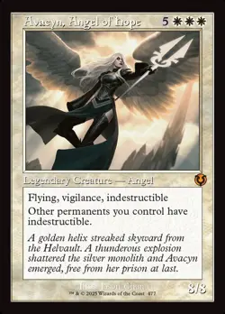 MTG Innistrad Remastered RETRO BORDER M Avacyn, Angel of Hope #0477 - Image 1
