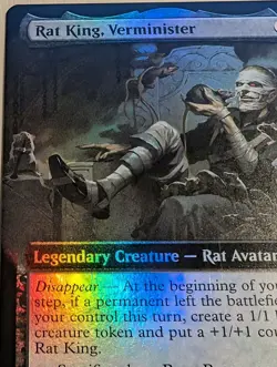 Rat King, Verminister - Foil - Extended Art Teenage Mutant Ninja Turtles MTG - Image 3