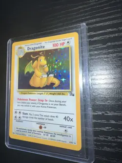 HOLO Dragonite 4/62 - Mint- HOLO RARE Fossil Pokemon Card - Image 2