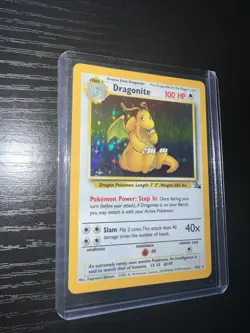HOLO Dragonite 4/62 - Mint- HOLO RARE Fossil Pokemon Card - Image 3