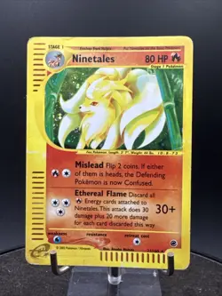 Pokemon TCG Ninetales Expedition Base Set 21/165 Holo Holo Rare - Image 1