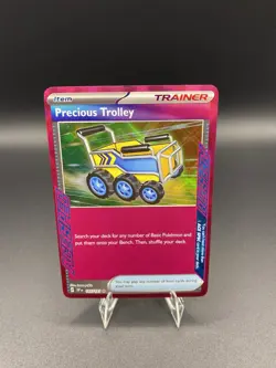 Pokemon TCG Trainer Precious Trolley 185/191 Ace Spec Holo Sv08: Surging Sparks - Image 1